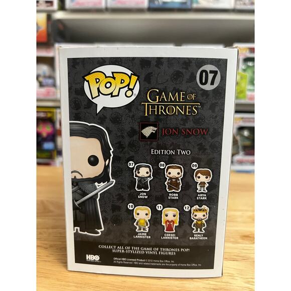 VAULTED Jon Snow Game of Thrones Funko Pop #07 GOT Television HBO Fantasy TV - Picture 3 of 6